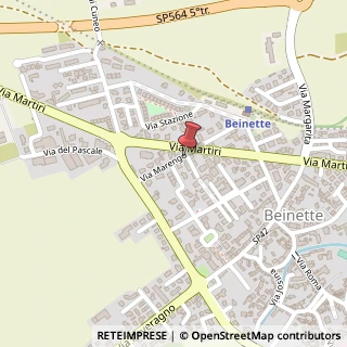 Mappa Via Martiri, 19, 12081 Beinette, Cuneo (Piemonte)