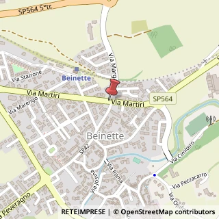 Mappa Via Martiri,  3, 12081 Beinette, Cuneo (Piemonte)