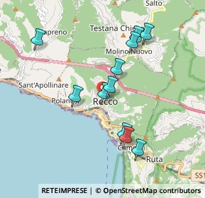 Mappa Via Andrea Bianchi, 16036 Recco GE, Italia (1.75)