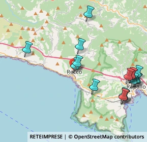 Mappa 16036 Recco GE, Italia (5.45778)