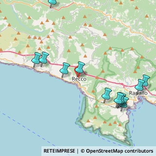 Mappa Via Andrea Bianchi, 16036 Recco GE, Italia (5.43308)