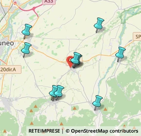 Mappa Beinette - Centro Via Vecchia Cuneo, 12081 Beinette CN, Italia (3.70636)