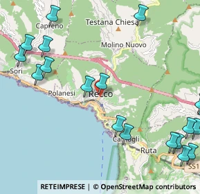 Mappa Via Roma, 16036 Recco GE, Italia (3.076)