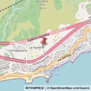 Mappa Via Vignetta, 26A, 17019 Varazze, Savona (Liguria)