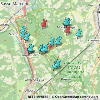 Mappa Via Badolo, 40037 Sasso Marconi BO, Italia (1.67727)