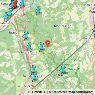 Mappa Via Badolo, 40037 Sasso Marconi BO, Italia (3.837)