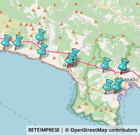 Mappa Via XX Settembre, 16036 Recco GE, Italia (4.5775)