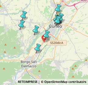 Mappa Via Colle di Tenda, 12100 Cuneo CN, Italia (3.69917)