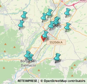 Mappa Via Colle di Tenda, 12100 Cuneo CN, Italia (4.02357)