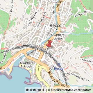 Mappa Via XX Settembre, 5/8, 16036 Recco, Genova (Liguria)