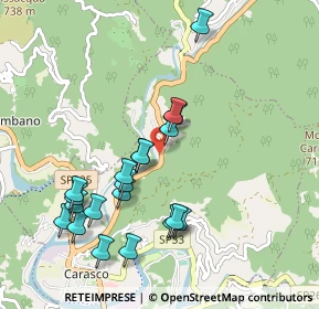 Mappa Via Terrarossa, 16042 Carasco GE, Italia (0.9975)