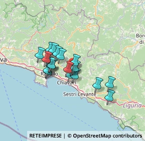 Mappa Via Terrarossa, 16042 Carasco GE, Italia (9.7515)