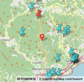 Mappa Località Vetriera, 17011 Albisola superiore SV, Italia (3.103)