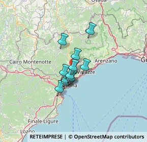 Mappa Località Vetriera, 17011 Albisola superiore SV, Italia (7.6125)