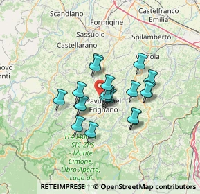 Mappa Via Bottegone, 41026 Pavullo nel Frignano MO, Italia (9.7755)