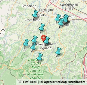 Mappa Via Bottegone, 41026 Pavullo nel Frignano MO, Italia (13.60833)