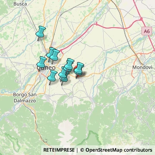Mappa Via Vecchia Cuneo, 12081 Beinette CN, Italia (4.99727)