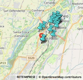 Mappa Via Vignolo, 12100 Cuneo CN, Italia (1.5155)