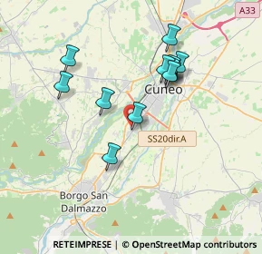 Mappa Via Vignolo, 12100 Cuneo CN, Italia (3.3225)