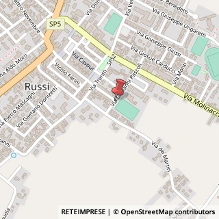 Mappa Via Giovanni Pascoli, 11, 48026 Russi, Ravenna (Emilia Romagna)