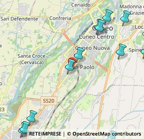 Mappa Corso Francia, 12100 Cuneo CN, Italia (3.05333)