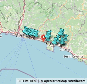 Mappa SS 1 Via Aurelia, 16036 Recco GE, Italia (9.9085)