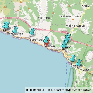 Mappa SS 1 Via Aurelia, 16036 Recco GE, Italia (2.575)