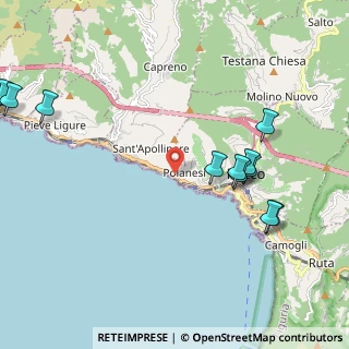 Mappa SS 1 Via Aurelia, 16036 Recco GE, Italia (2.73083)