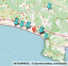 Mappa SS 1 Via Aurelia, 16036 Recco GE, Italia (3.17091)