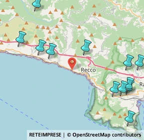 Mappa SS 1 Via Aurelia, 16036 Recco GE, Italia (6.05846)