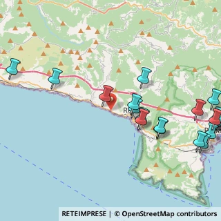 Mappa SS 1 Via Aurelia, 16036 Recco GE, Italia (5.716)