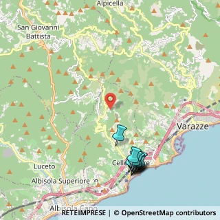 Mappa Provincia di, 17015 Celle ligure SV, Italia (2.56364)