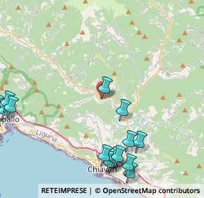 Mappa Via Domenico Norero, 16040 San Colombano Certenoli GE, Italia (6.04647)