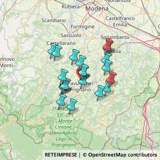 Mappa Via Giardini Nord, 41026 Pavullo nel Frignano MO, Italia (10.3865)