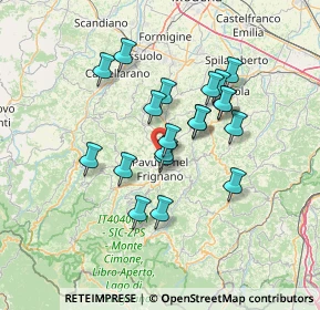 Mappa Via Giardini Nord, 41026 Pavullo nel Frignano MO, Italia (11.62)