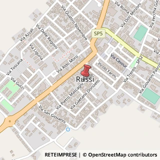 Mappa Via Pietro Mascagni, 19, 48026 Russi, Ravenna (Emilia Romagna)