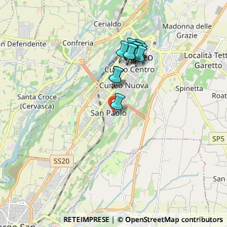 Mappa Via Luigi Teresio Cavallo, 12100 Cuneo CN, Italia (1.665)