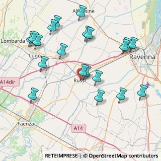 Mappa Via D' Azeglio, 48026 Russi RA, Italia (9.322)