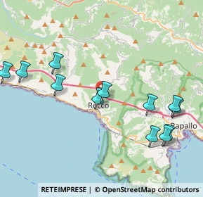 Mappa Via Privata del Parco, 16036 Recco GE, Italia (4.695)
