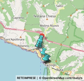 Mappa Via Privata del Parco, 16036 Recco GE, Italia (1.49091)