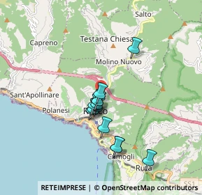 Mappa Via Privata del Parco, 16036 Recco GE, Italia (1.36308)