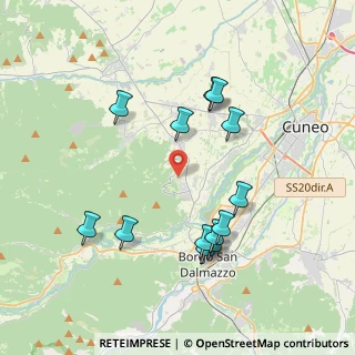 Mappa Via Sandro Pertini, 12010 Vignolo CN, Italia (3.90846)