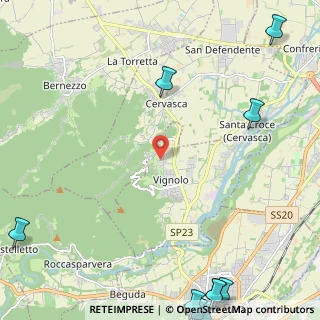 Mappa Via Sandro Pertini, 12010 Vignolo CN, Italia (4.05818)
