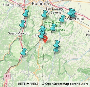 Mappa Via di Jano, 40065 Pianoro BO, Italia (7.86667)