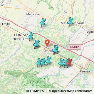 Mappa Via della Cooperazione, 40026 Imola BO, Italia (7.38846)