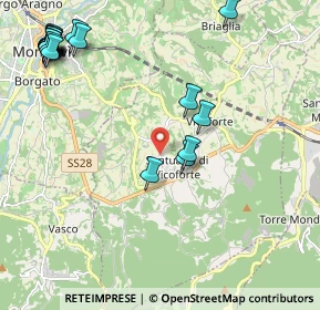 Mappa Via del Ghetto, 12080 Vicoforte CN, Italia (2.91)