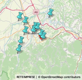 Mappa Via del Ghetto, 12080 Vicoforte CN, Italia (6.18545)