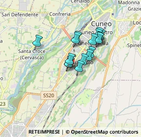 Mappa Via Monserrato, 12100 Cuneo CN, Italia (1.23438)