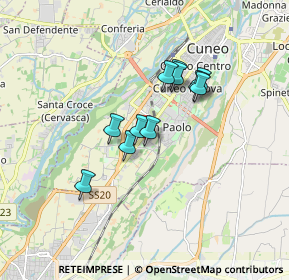 Mappa Via Monserrato, 12100 Cuneo CN, Italia (1.29818)