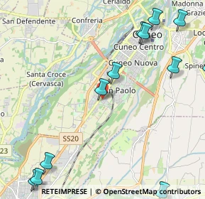 Mappa Via Monserrato, 12100 Cuneo CN, Italia (3.08167)